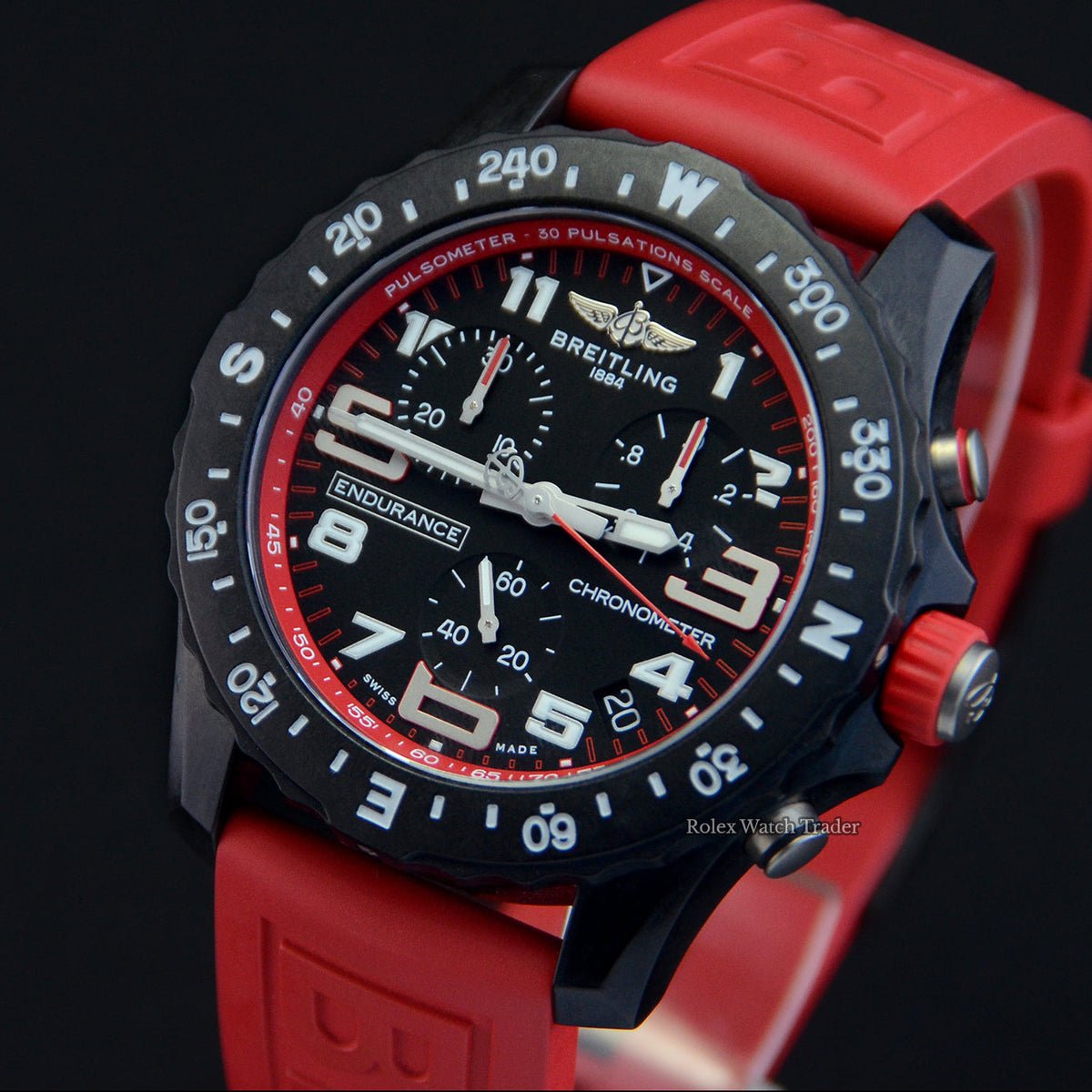  Shop Authentic Breitling Endurance Pro Black Dial Red Rubber Strap Watch for Men - X82310D91B1S1 - Luxxuri