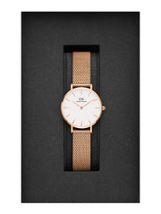  Shop Authentic Daniel Wellington Classic Petite White Dial Rose Gold Mesh Bracelet Watch For Women - DW00100219 - Luxxuri