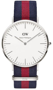 Daniel Wellington Classic Oxford White Dial Two Tone Nylon Strap Watch For Men - DW00100015