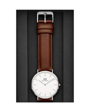  Shop Authentic Daniel Wellington Classic St Mawes White Dial Brown Leather Strap Watch For Men - DW00100021 - Luxxuri