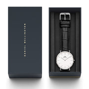  Shop Authentic Daniel Wellington Classic Reading White Dial Black Leather Strap Watch For Men - DW00100028 - Luxxuri