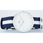  Shop Authentic Daniel Wellington Classic Glasgow White Dial Two Tone NATO Strap Unisex Watch - DW00100047 - Luxxuri