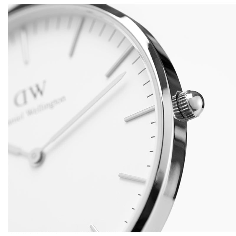  Shop Authentic Daniel Wellington Classic Sheffield White Dial Black Leather Strap Watch For Men - DW00100020 - Luxxuri