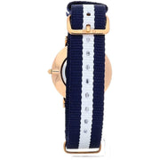  Shop Authentic Daniel Wellington Classy Glasgow White Dial Two Tone Nylon Strap Watch For Women - DW00100078 - Luxxuri