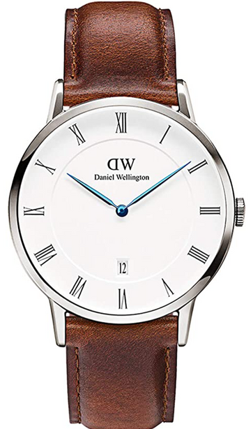  Shop Authentic Daniel Wellington Dapper St Mawes White Dial Brown Leather Strap Watch For Men - DW00100087 - Luxxuri