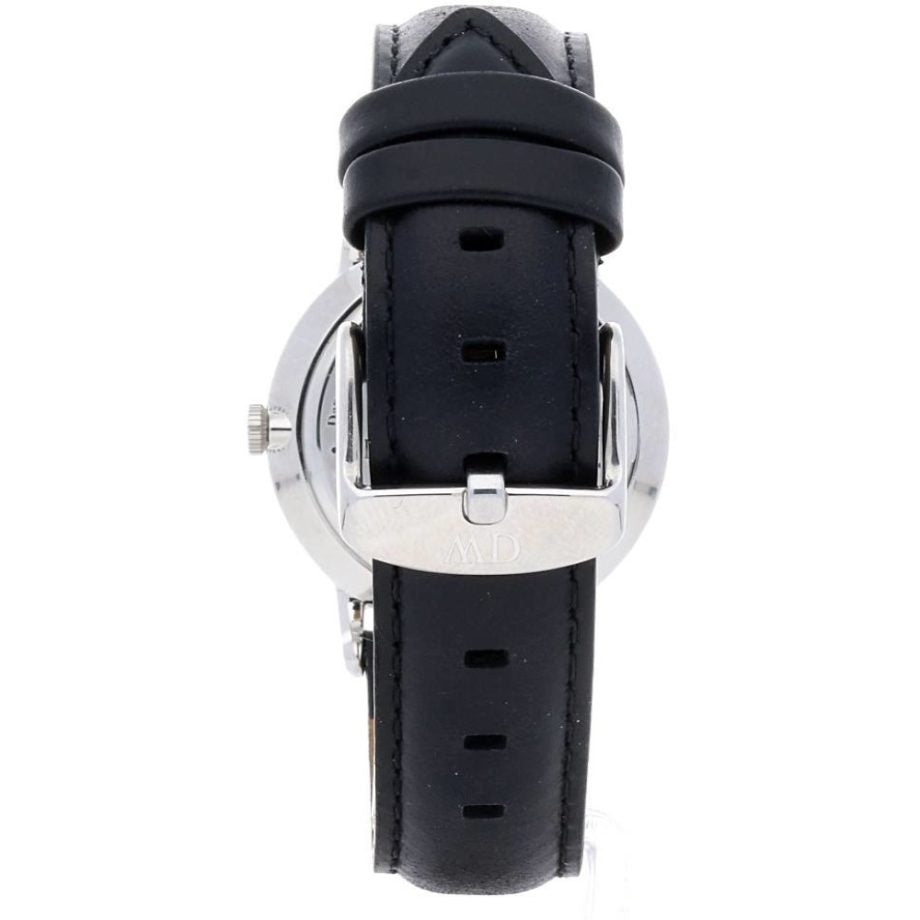  Shop Authentic Daniel Wellington Dapper Sheffield White Dial Black Leather Strap Watch For Women - DW00100096 - Luxxuri