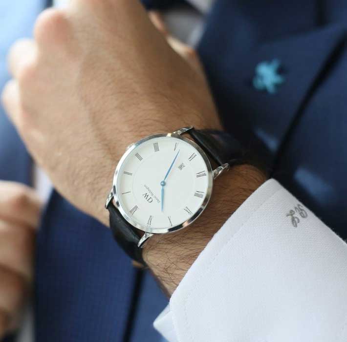  Shop Authentic Daniel Wellington Dapper Reading White Dial Black Leather Strap Watch For Men - DW00100108 - Luxxuri