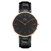  Shop Authentic Daniel Wellington Classic Reading Black Dial Black Leather Strap Watch For Men - DW00100129 - Luxxuri