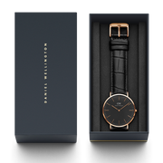  Shop Authentic Daniel Wellington Classic Reading Black Dial Black Leather Strap Watch For Men - DW00100129 - Luxxuri