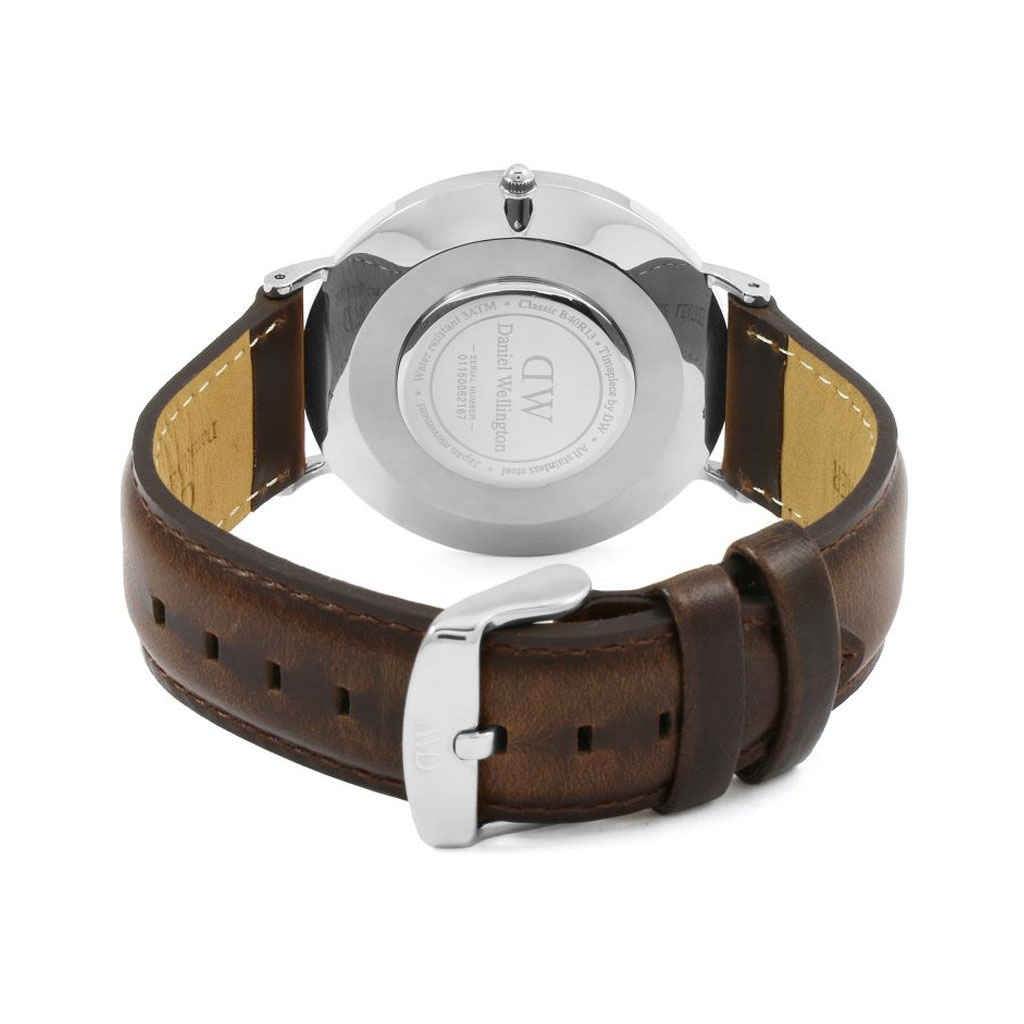  Shop Authentic Daniel Wellington Classic Bristol Black Dial Brown Leather Strap Watch For Men - DW00100131 - Luxxuri