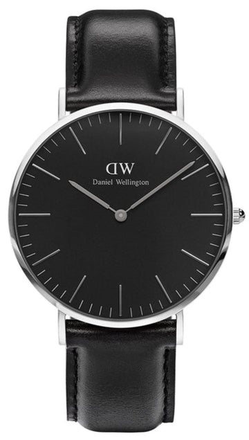  Shop Authentic Daniel Wellington Classic Sheffield Black Dial Black Leather Strap Watch For Men - DW00100133 - Luxxuri