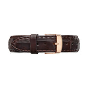  Shop Authentic Daniel Wellington Classic York Black Dial Brown Leather Strap Watch For Women - DW00100140 - Luxxuri