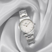 Shop Authentic Daniel Wellington Iconic Link White Dial Silver Steel Strap Watch For Women - DW00100205 - Luxxuri