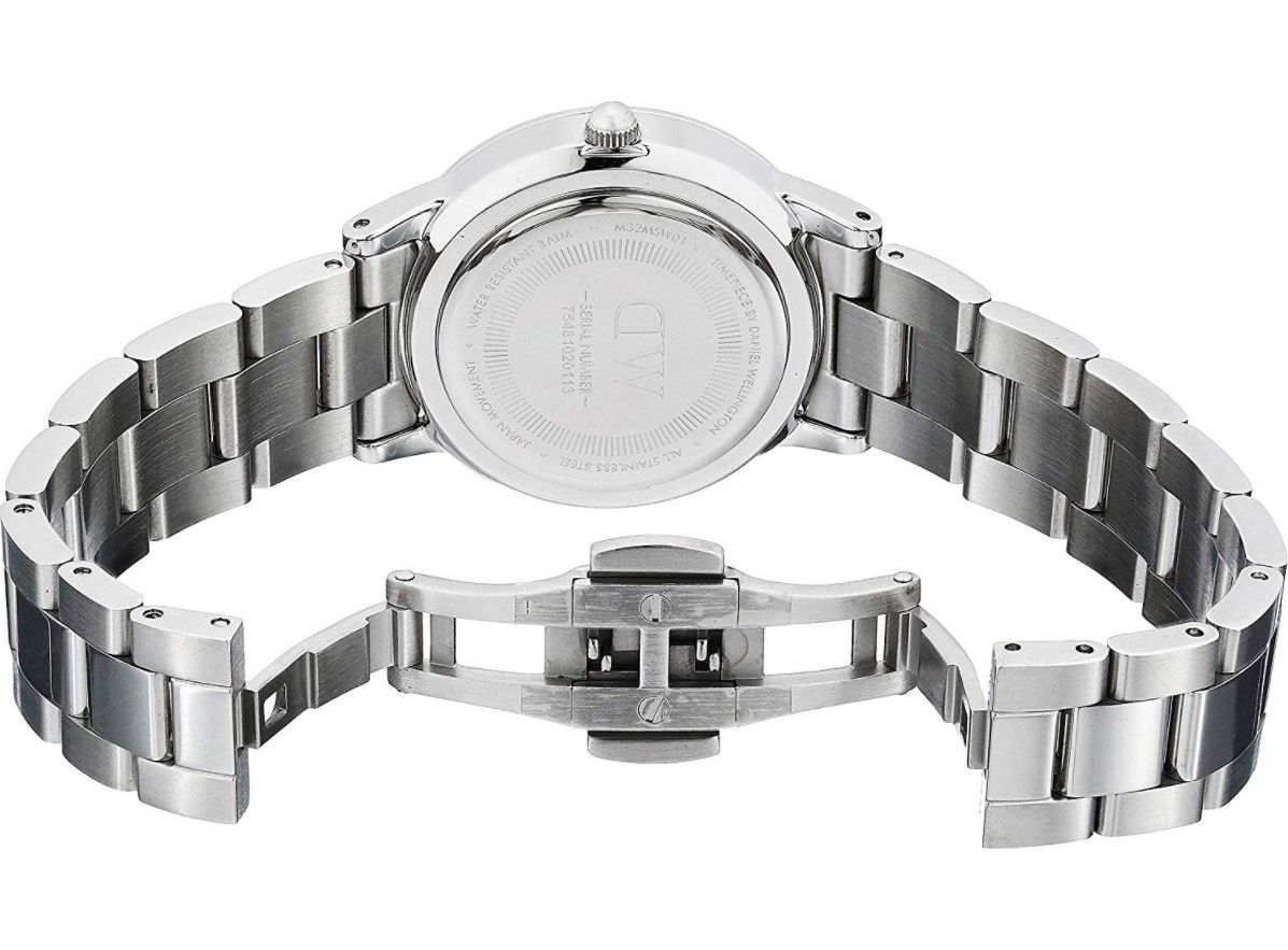  Shop Authentic Daniel Wellington Iconic Link White Dial Silver Steel Strap Watch For Women - DW00100205 - Luxxuri