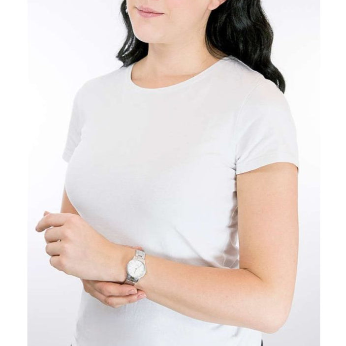  Shop Authentic Daniel Wellington Iconic Link White Dial Silver Steel Strap Watch For Women - DW00100207 - Luxxuri