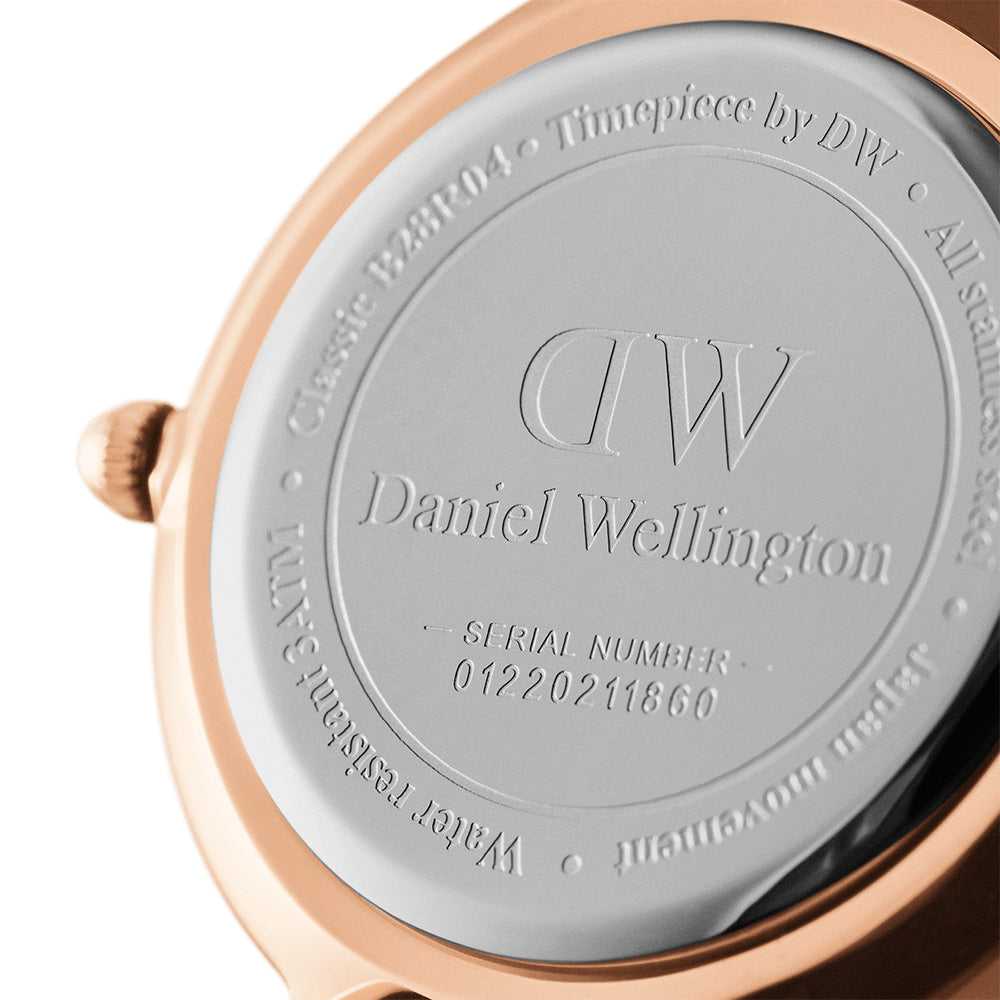  Shop Authentic Daniel Wellington Classic Petite St Mawes Black Dial Brown Leather Strap Watch For Women - DW00100225 - Luxxuri