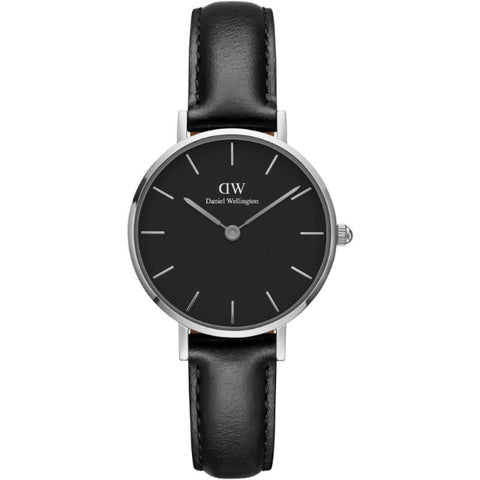  Shop Authentic Daniel Wellington Classic Petite Sheffield Black Dial Black Leather Strap Watch For Women - DW00100236 - Luxxuri