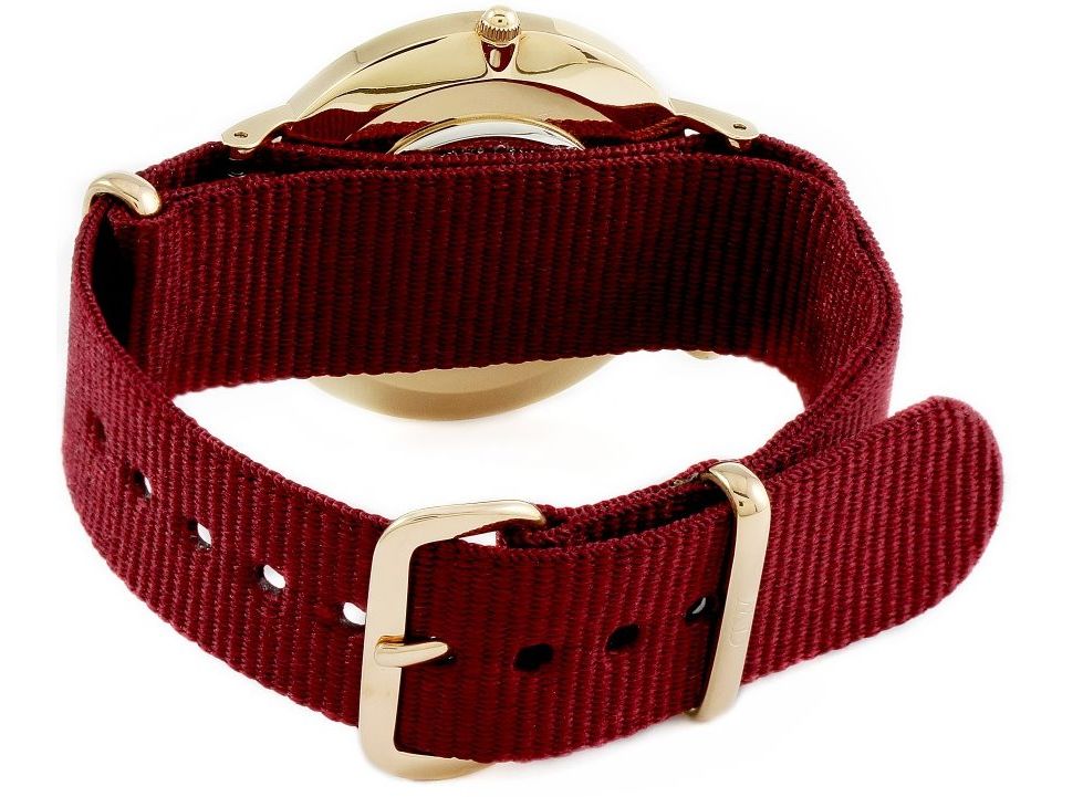  Shop Authentic Daniel Wellington Classic Roselyn White Dial Red NATO Strap Watch For Women - DW00100271 - Luxxuri