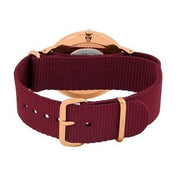 Shop Authentic Daniel Wellington Classic Roselyn Black Dial Maroon Nylon Strap Watch For Women - DW00100273 - Luxxuri