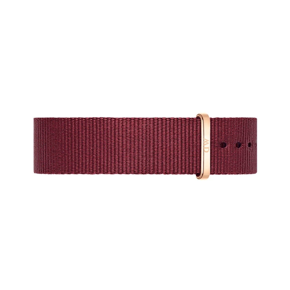  Shop Authentic Daniel Wellington Classic Roselyn Black Dial Maroon Nylon Strap Watch For Women - DW00100269 - Luxxuri