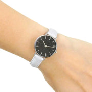  Shop Authentic Daniel Wellington Classic Petite Bondi Black Dial White Leather Strap Watch for Women - DW00100286 - Luxxuri