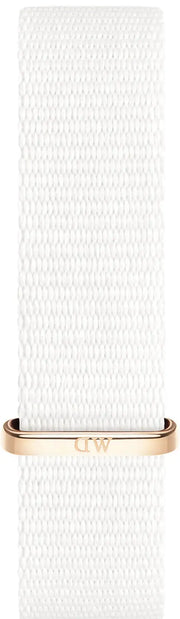  Shop Authentic Daniel Wellington Classic Petite Dover White Dial White Nylon Strap Watch For Women - DW00100311 - Luxxuri