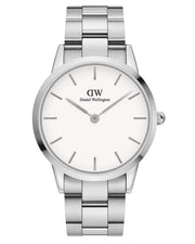  Shop Authentic Daniel Wellington Iconic White Dial Silver Steel Strap Watch For Men - DW00100341 - Luxxuri