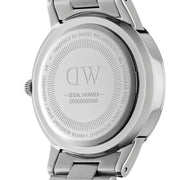  Shop Authentic Daniel Wellington Iconic Link Black Dial Silver Steel Strap Watch For Women - DW00100342 - Luxxuri