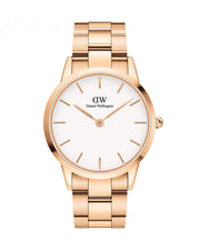  Shop Authentic Daniel Wellington Iconic Link White Dial Gold Steel Strap Watch For Men - DW00100343 - Luxxuri
