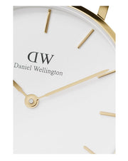  Shop Authentic Daniel Wellington Classic Petite White Dial Gold Mesh Bracelet Watch For Women - DW00100348 - Luxxuri