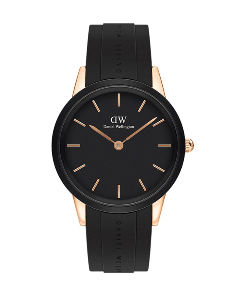  Shop Authentic Daniel Wellington Iconic Motion Black Dial Rubber Strap Watch For Women - DW00100426 - Luxxuri