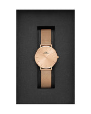  Shop Authentic Daniel Wellington Petite Rose Gold Dial Rose Gold Mesh Bracelet Watch For Women - DW00100471 - Luxxuri
