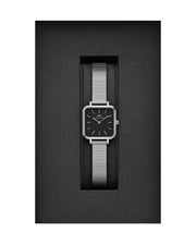 Daniel Wellington Quadro Studio Black Dial Silver Stailess Steel Watch For Women - DW00100522