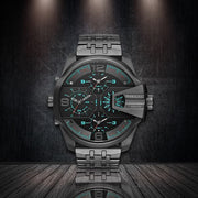 Shop Authentic Diesel Uber Chief Black Dial Grey Stainless Steel Strap Watch For Men - DZ7372 - Luxxuri