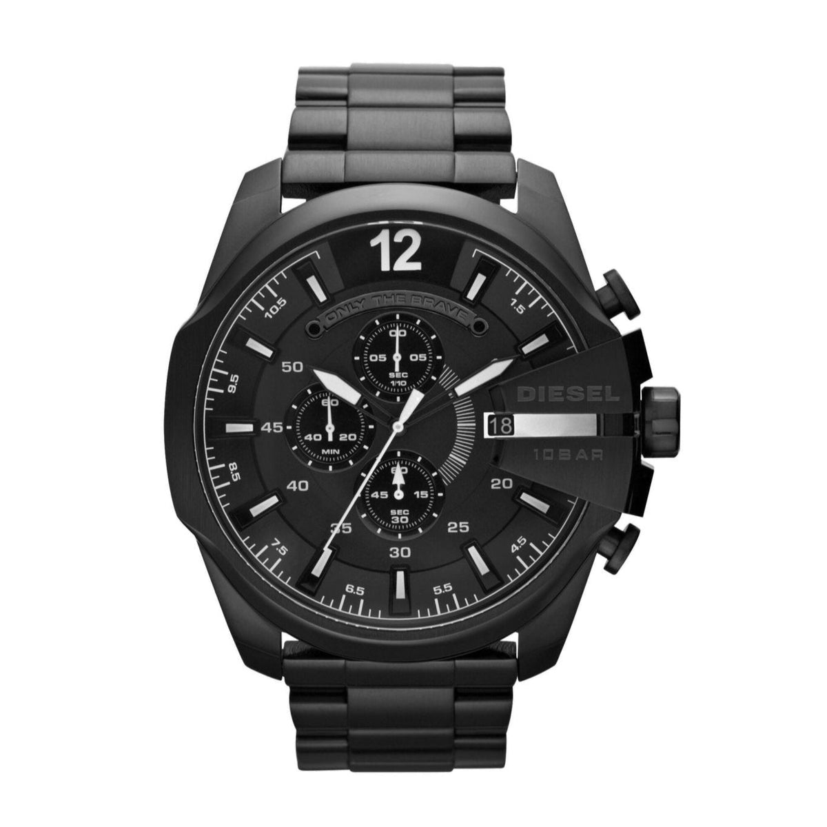  Shop Authentic Diesel Mega Chief Chronograph Black Steel Strap Watch For Men - DZ4283 - Luxxuri