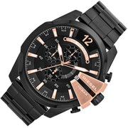  Shop Authentic Diesel Mega Chief Black Dial Black Steel Strap Watch For Men - DZ4309 - Luxxuri