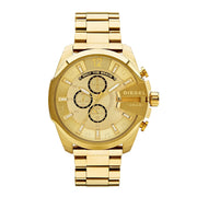  Shop Authentic Diesel Mega Chief Gold Dial Gold Steel Strap Watch For Men - DZ4360 - Luxxuri