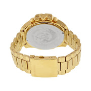  Shop Authentic Diesel Mega Chief Gold Dial Gold Steel Strap Watch For Men - DZ4360 - Luxxuri