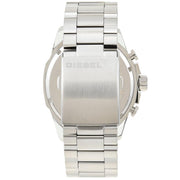  Shop Authentic Diesel Mega Chief Chronograph Silver Dial Silver Steel Strap Watch For Men - DZ4477 - Luxxuri