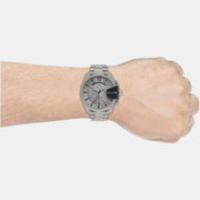  Shop Authentic Diesel Mega Chief Chronograph Silver Dial Silver Steel Strap Watch For Men - DZ4501 - Luxxuri