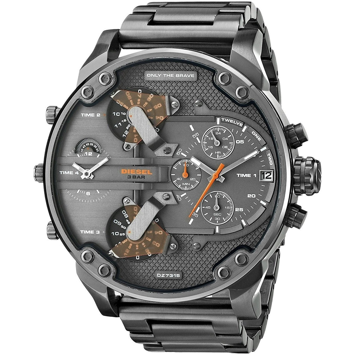  Shop Authentic Diesel Mr Daddy 2.0 Chronograph Grey Dial Grey Steel Strap Watch For Men - DZ7315 - Luxxuri