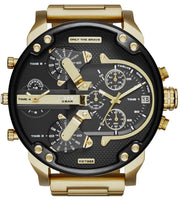  Shop Authentic Diesel Mr Daddy 2.0 Black Dial Gold Stainless Steel Watch For Men - DZ7333 - Luxxuri