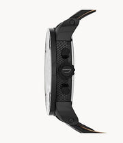  Shop Authentic Diesel Little Daddy Black Dial Black Leather Strap Watch For Men - DZ7334 - Luxxuri