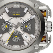 Shop Authentic Diesel BAMF Chronograph Beige Dial Brown Leather Strap Watch For Men - DZ7343 - Luxxuri