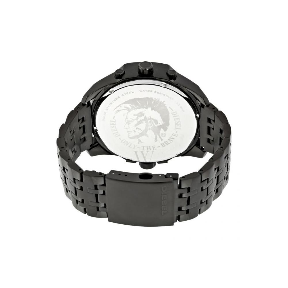 Shop Authentic Diesel Uber Chief Chronograph Red Dial Black Steel Strap Watch For Men - DZ7373 - Luxxuri