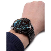  Shop Authentic Diesel Uber Chief Chronograph Red Dial Black Steel Strap Watch For Men - DZ7373 - Luxxuri