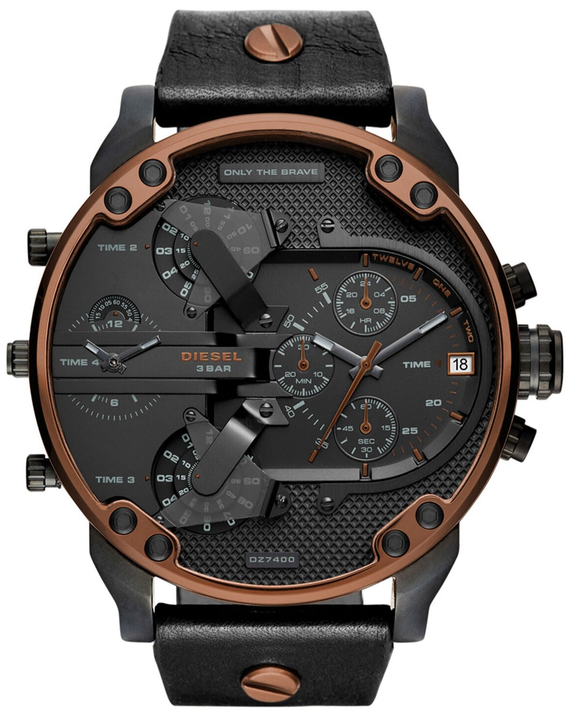  Shop Authentic Diesel Mr Daddy 2.0 Chronograph Black Dial Black Steel Strap Watch For Men - DZ7400 - Luxxuri