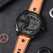  Shop Authentic Diesel Mr. Daddy 2.0 Chronograph Grey Dial Brown Leather Strap Watch For Men - DZ7406 - Luxxuri