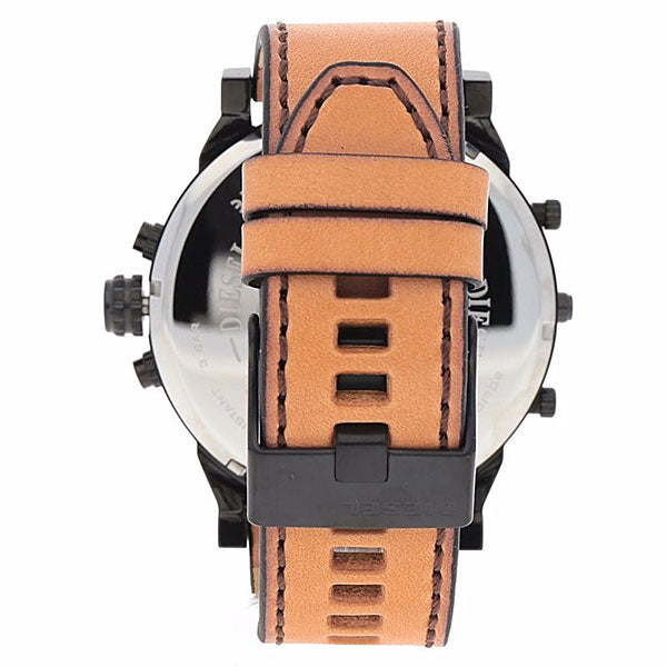  Shop Authentic Diesel Mr. Daddy 2.0 Chronograph Grey Dial Brown Leather Strap Watch For Men - DZ7406 - Luxxuri