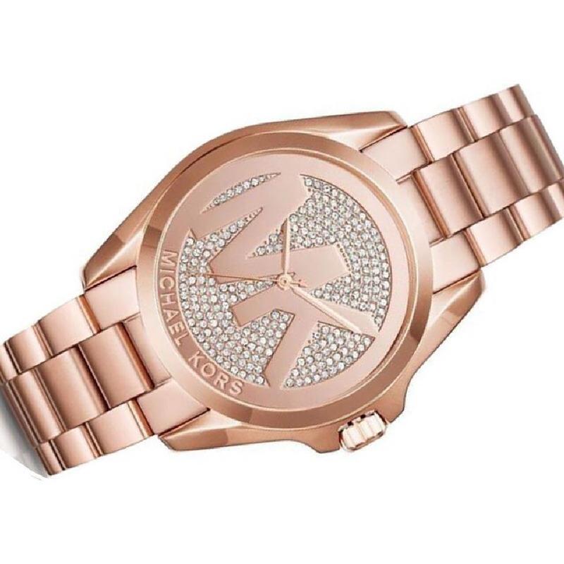  Shop Authentic Michael Kors Bradshaw Rose Gold Dial Rose Gold Steel Strap Watch for Women - MK6437 - Luxxuri
